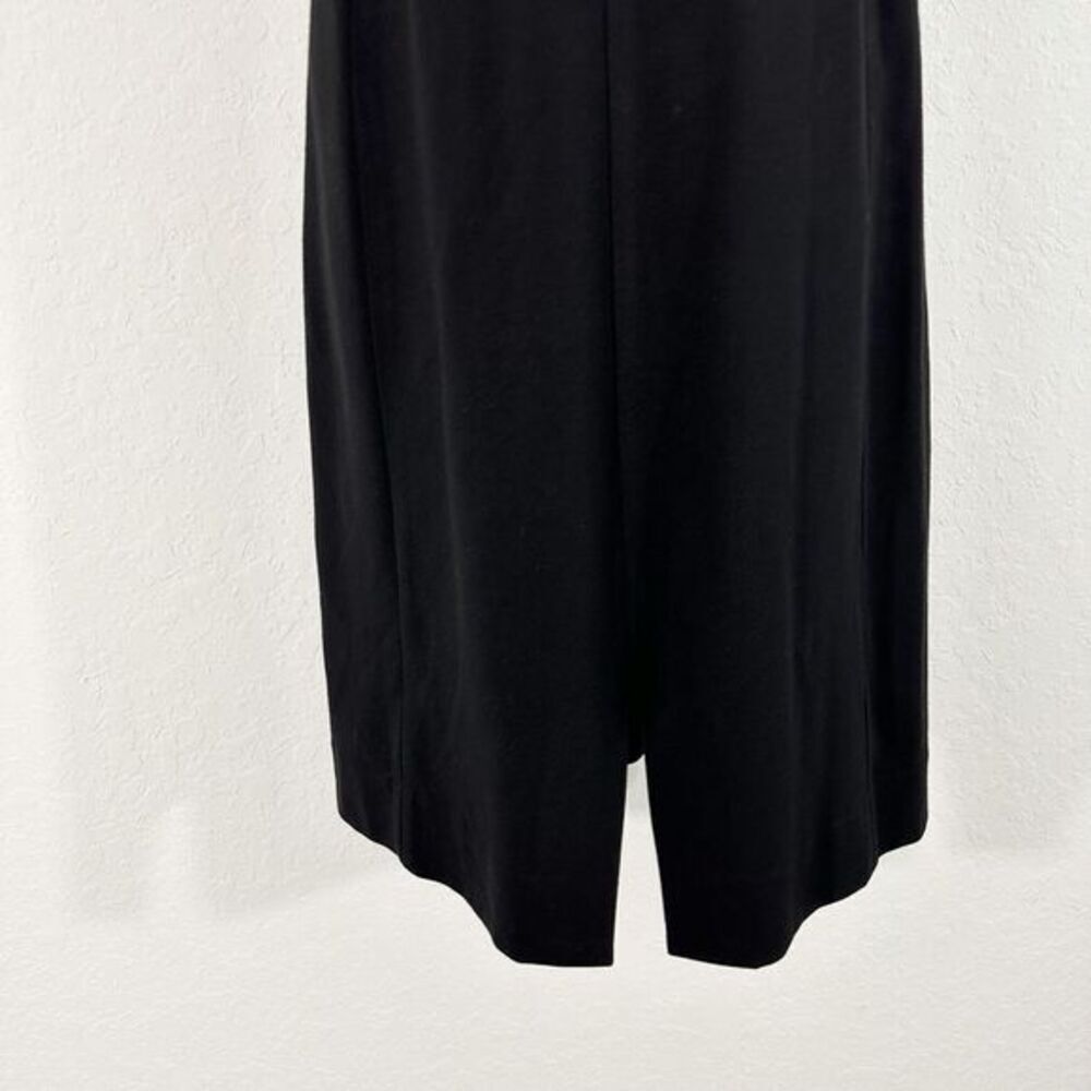 MM. Lafleur Katie Ponte Front Slit Career Sheath Midi Dress Black Size 4 - Picture 4 of 10